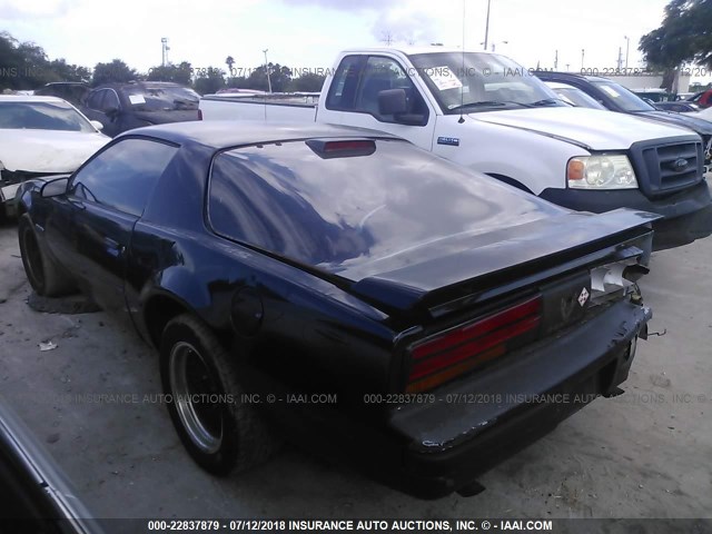 1G2FS87H9GN219751 - 1986 PONTIAC FIREBIRD BLACK photo 3