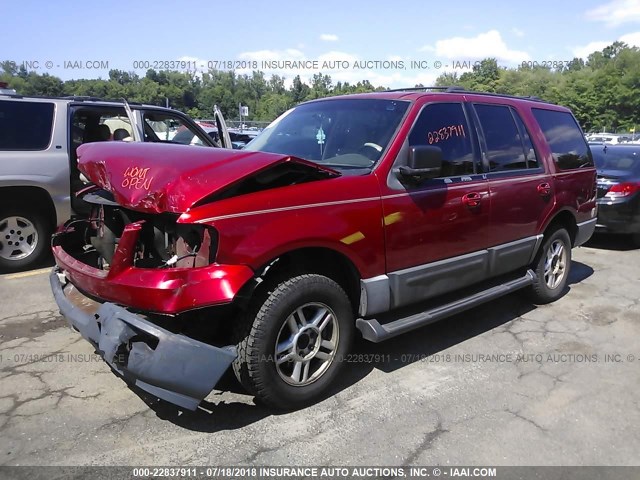 1FMPU16W73LB85554 - 2003 FORD EXPEDITION XLT RED photo 2