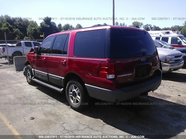 1FMPU16W73LB85554 - 2003 FORD EXPEDITION XLT RED photo 3