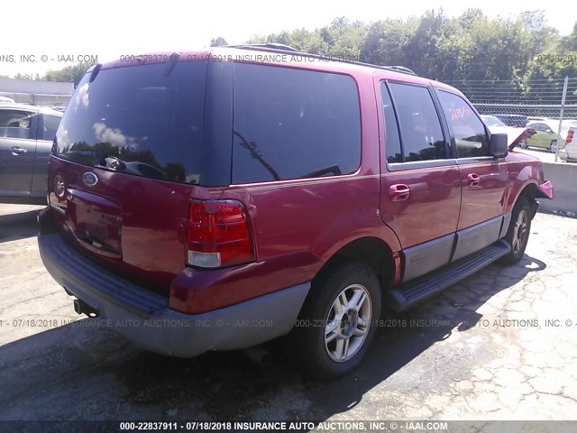 1FMPU16W73LB85554 - 2003 FORD EXPEDITION XLT RED photo 4