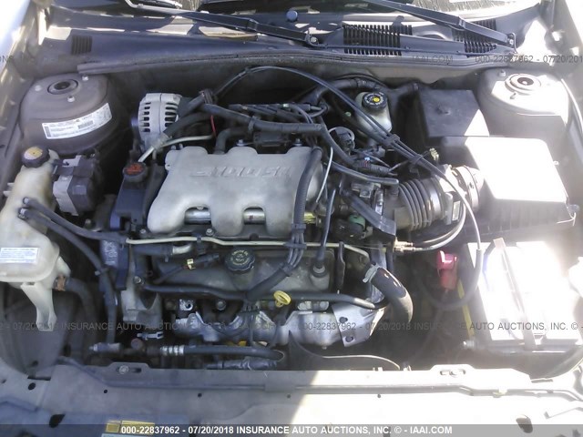 1G1NE52J616170204 - 2001 CHEVROLET MALIBU LS BROWN photo 10