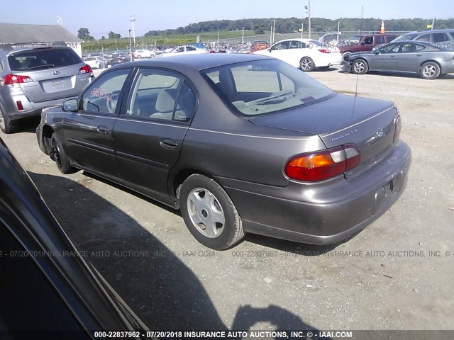 1G1NE52J616170204 - 2001 CHEVROLET MALIBU LS BROWN photo 3