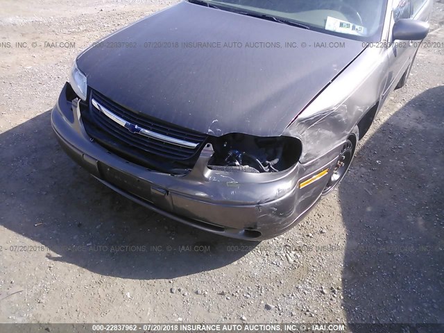1G1NE52J616170204 - 2001 CHEVROLET MALIBU LS BROWN photo 6