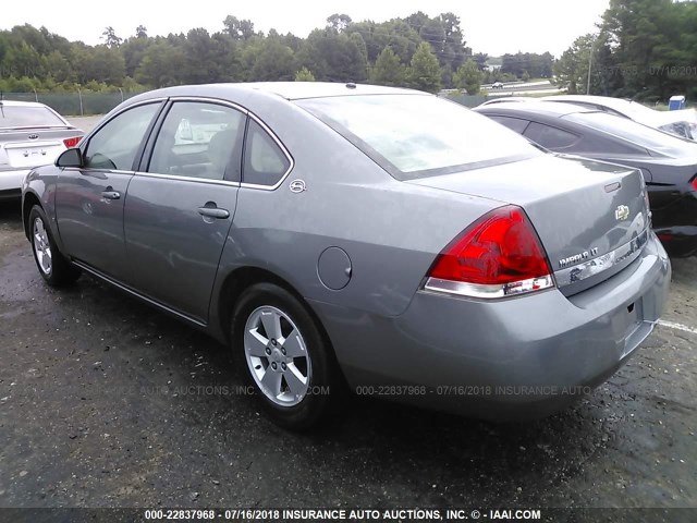 2G1WT55K189143509 - 2008 CHEVROLET IMPALA LT GRAY photo 3