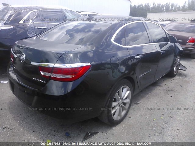 1G4PP5SK6E4124081 - 2014 BUICK VERANO BLACK photo 4