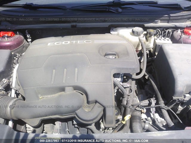 1G1ZE5EB4AF206509 - 2010 CHEVROLET MALIBU LTZ 勃艮第红 照片 10