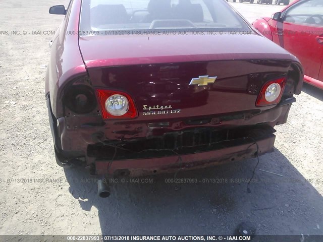 1G1ZE5EB4AF206509 - 2010 CHEVROLET MALIBU LTZ 勃艮第红 照片 6