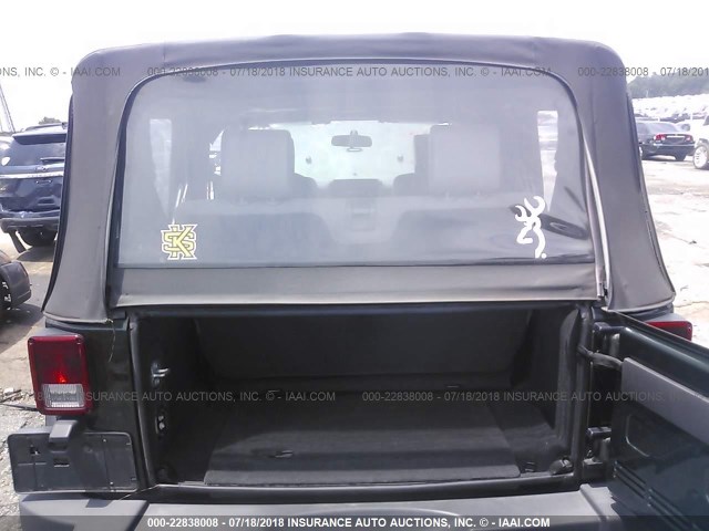 1J4AA2D13AL138707 - 2010 JEEP WRANGLER SPORT მწვანე ფოტო 6