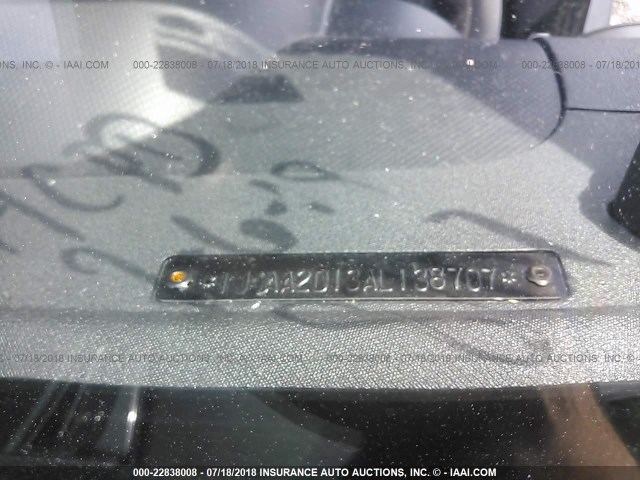 1J4AA2D13AL138707 - 2010 JEEP WRANGLER SPORT მწვანე ფოტო 9