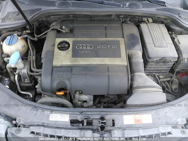 WAUHF78P77A009002 - 2007 AUDI A3 2 BLACK photo 10