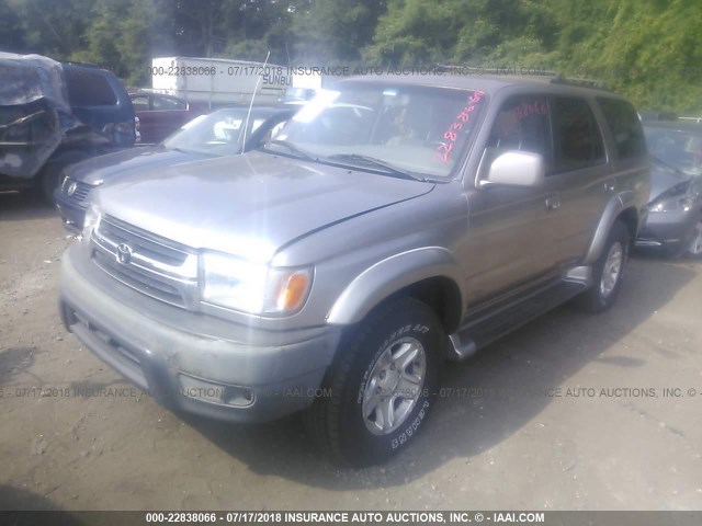 JT3HN86R819055208 - 2001 TOYOTA 4RUNNER SR5 SILVER photo 2