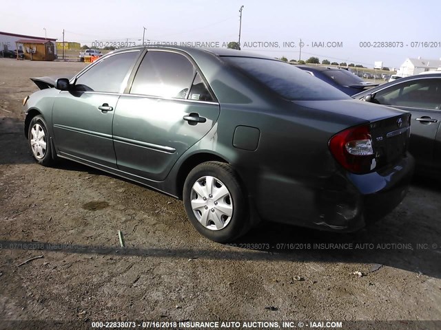 JTDBE32K040252959 - 2004 TOYOTA CAMRY LE/XLE BLUE photo 3