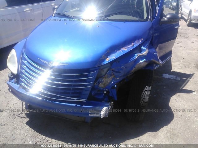 3C4FY58B04T281263 - 2004 CHRYSLER PT CRUISER TOURING BLUE photo 6