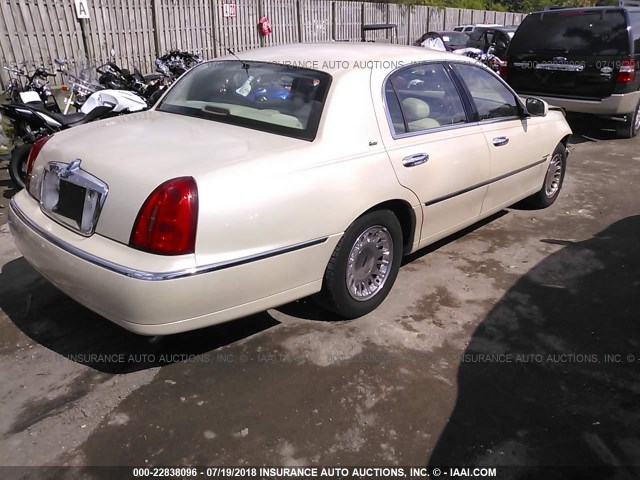 1LNHM83W6YY890700 - 2000 LINCOLN TOWN CAR CARTIER BEIGE photo 4