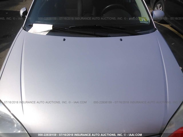 1FAFP38Z35W187223 - 2005 FORD FOCUS ZX4 ST SILVER photo 10