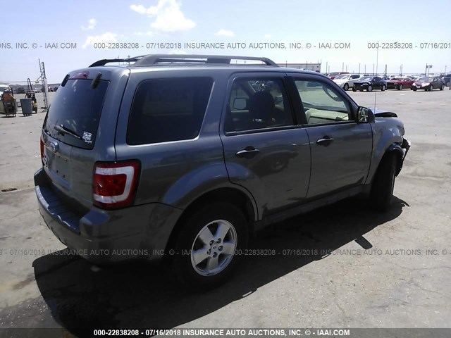 1FMCU03GX9KB79963 - 2009 FORD ESCAPE XLT GRAY photo 4