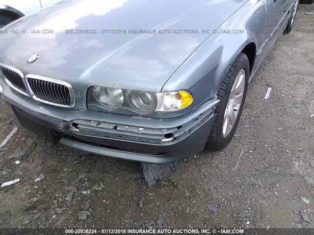 WBAGH83421DP30293 - 2001 BMW 740 IL GREEN photo 6