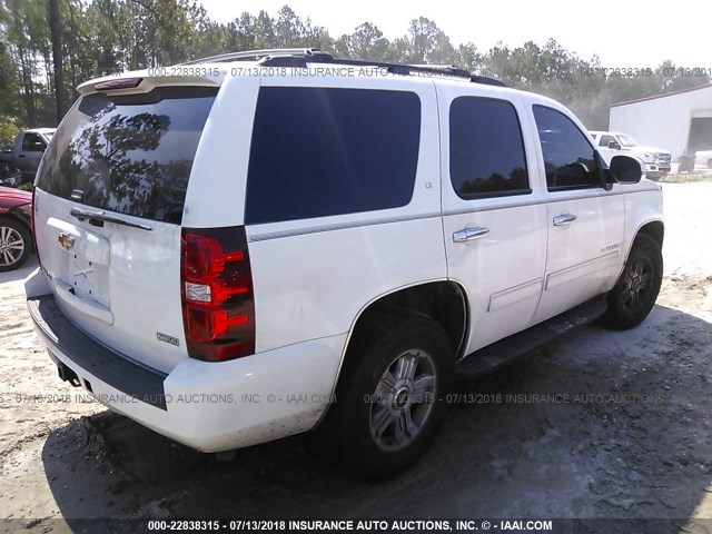 1GNEC23339R236687 - 2009 CHEVROLET TAHOE C1500 LT WHITE photo 4