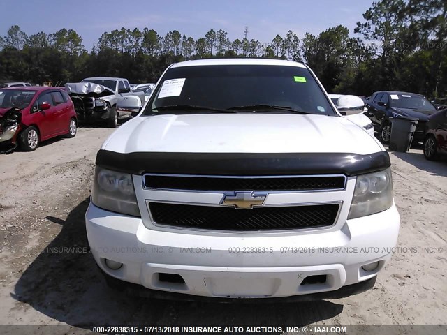 1GNEC23339R236687 - 2009 CHEVROLET TAHOE C1500 LT WHITE photo 6