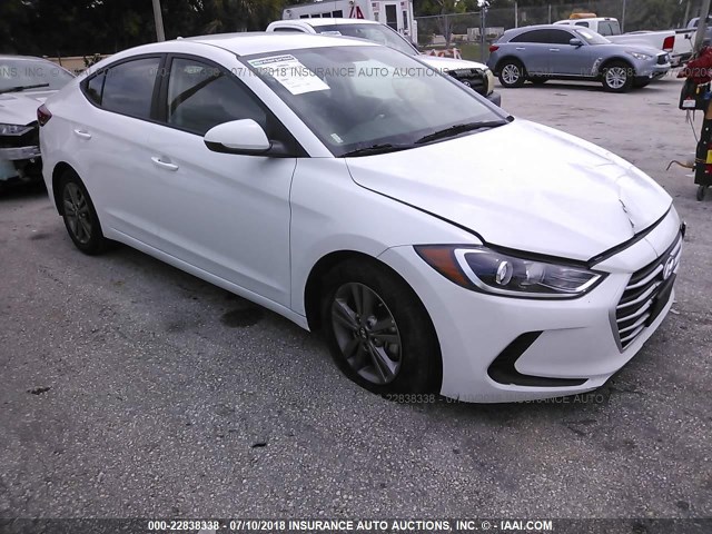 5NPD84LF2JH247249 - 2018 HYUNDAI ELANTRA SEL/VALUE/LIMITED WHITE photo 1