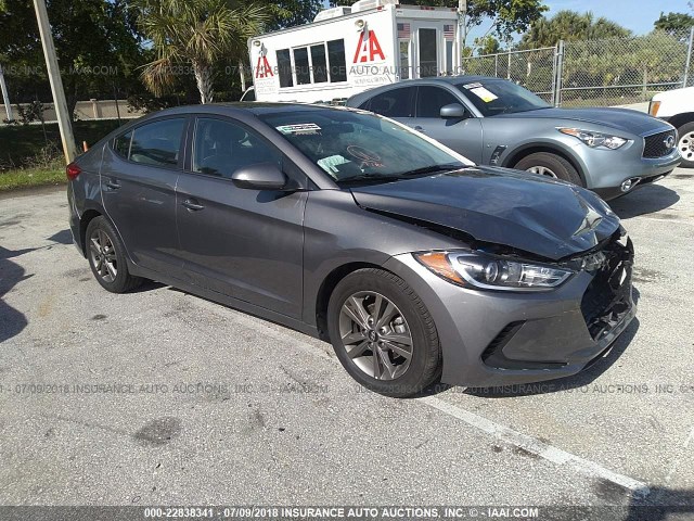 5NPD84LFXJH288941 - 2018 HYUNDAI ELANTRA SEL/VALUE/LIMITED GRAY photo 1