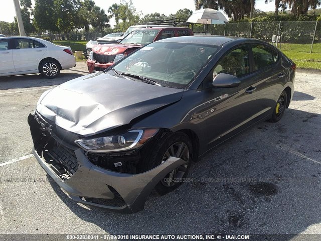 5NPD84LFXJH288941 - 2018 HYUNDAI ELANTRA SEL/VALUE/LIMITED GRAY photo 2