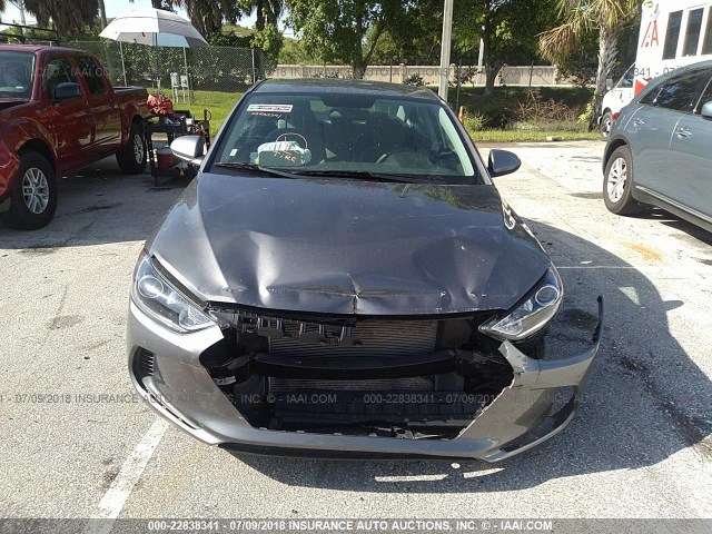 5NPD84LFXJH288941 - 2018 HYUNDAI ELANTRA SEL/VALUE/LIMITED GRAY photo 6