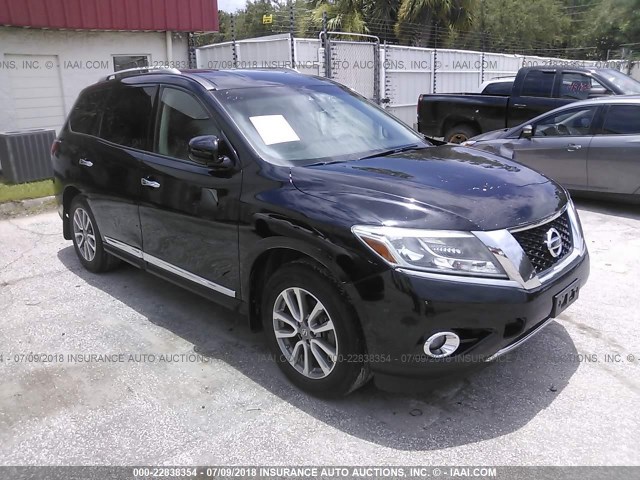 5N1AR2MN7EC727455 - 2014 NISSAN PATHFINDER S/SV/SL/PLATINUM 黑色 照片 1