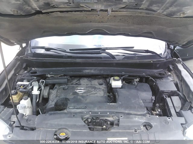 5N1AR2MN7EC727455 - 2014 NISSAN PATHFINDER S/SV/SL/PLATINUM 黑色 照片 10