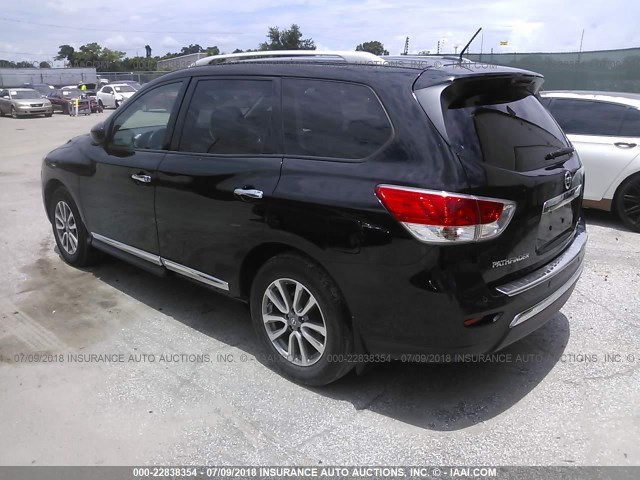 5N1AR2MN7EC727455 - 2014 NISSAN PATHFINDER S/SV/SL/PLATINUM 黑色 照片 3