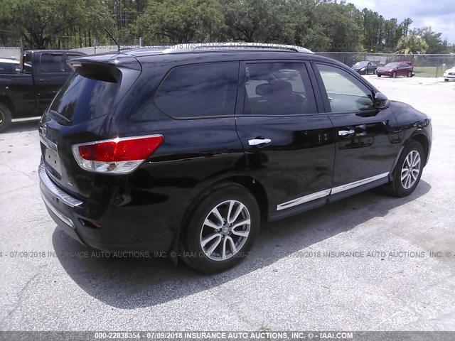 5N1AR2MN7EC727455 - 2014 NISSAN PATHFINDER S/SV/SL/PLATINUM 黑色 照片 4