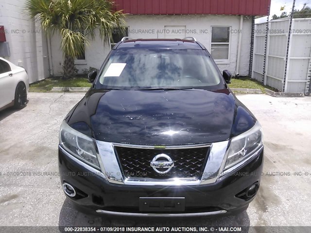 5N1AR2MN7EC727455 - 2014 NISSAN PATHFINDER S/SV/SL/PLATINUM BLACK photo 6