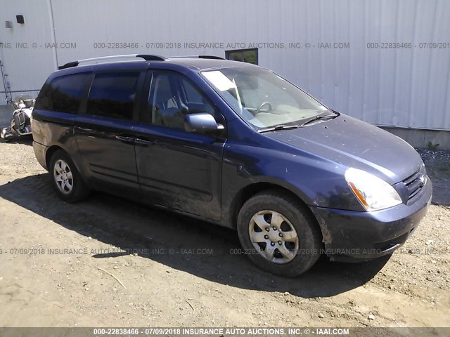 KNDMB233396296963 - 2009 KIA SEDONA EX/LX BLUE photo 1