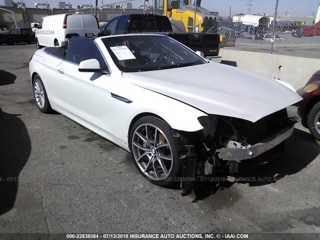 WBALZ3C54CDL72740 - 2012 BMW 650 I WHITE photo 1