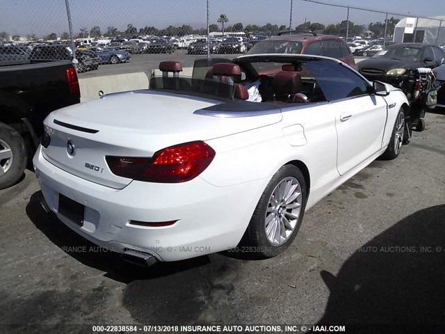 WBALZ3C54CDL72740 - 2012 BMW 650 I WHITE photo 4
