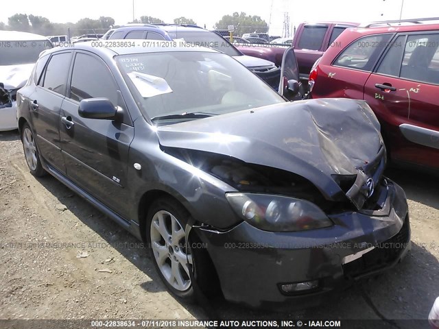 JM1BK343X81154231 - 2008 MAZDA 3 HATCHBACK BLACK photo 1