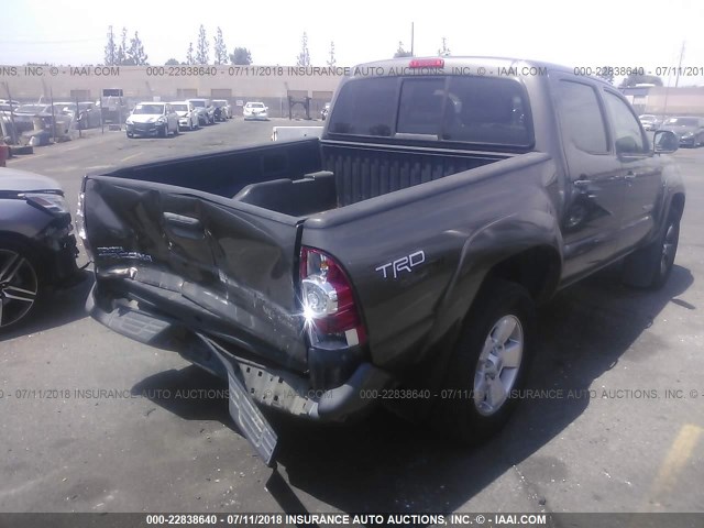 3TMJU62N09M082908 - 2009 TOYOTA TACOMA DOUBLE CAB PRERUNNER GOLD photo 4