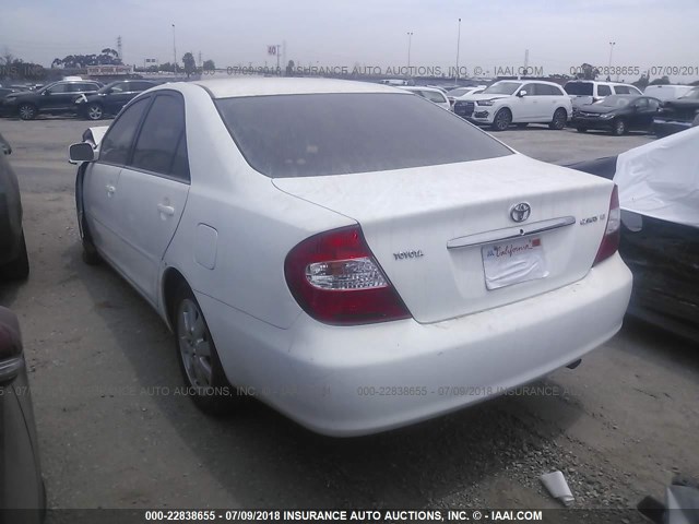 4T1BE32KX3U231958 - 2003 TOYOTA CAMRY LE/XLE/SE Ақ фото 3