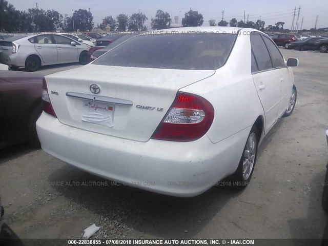 4T1BE32KX3U231958 - 2003 TOYOTA CAMRY LE/XLE/SE Ақ фото 4