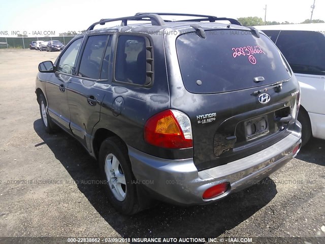 KM8SB12B33U360914 - 2003 HYUNDAI SANTA FE GL BLACK photo 3