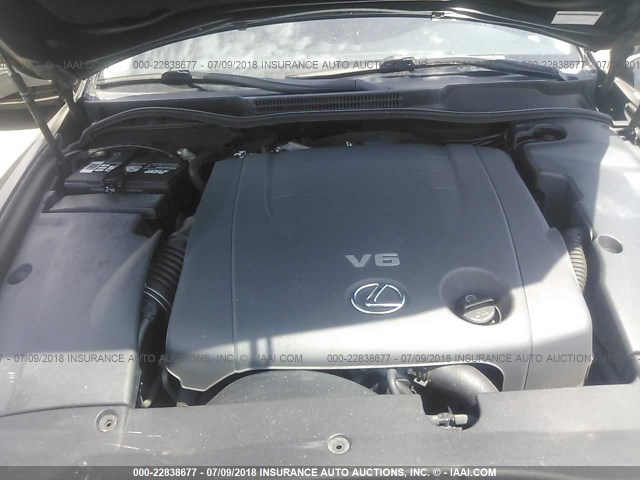 JTHBK262775031152 - 2007 LEXUS IS 250 BLACK photo 10