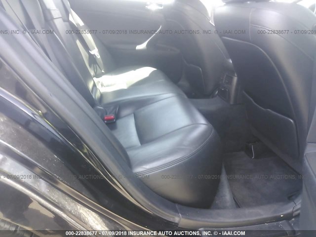 JTHBK262775031152 - 2007 LEXUS IS 250 BLACK photo 8