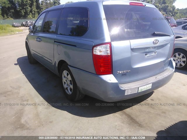 KNDMB233266048859 - 2006 KIA SEDONA EX/LX BLUE photo 3