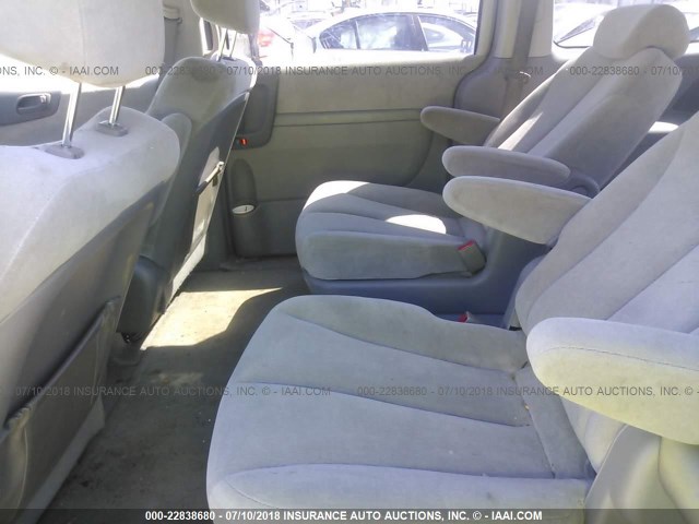 KNDMB233266048859 - 2006 KIA SEDONA EX/LX BLUE photo 8