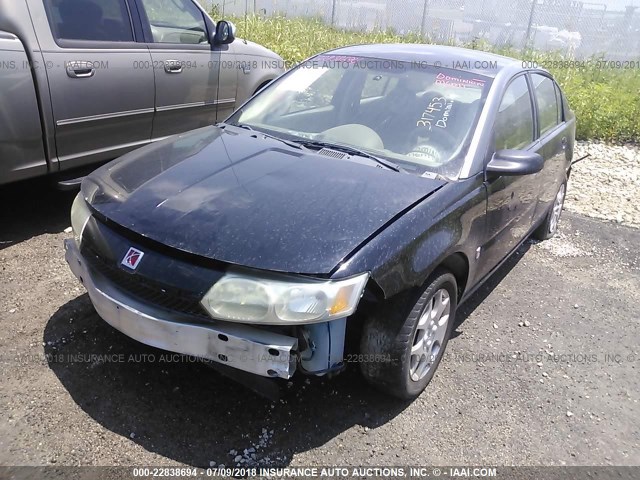 1G8AJ52F83Z100213 - 2003 SATURN ION LEVEL 2 BLACK photo 2