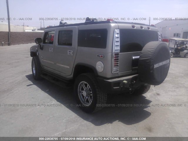 5GRGN23U93H107773 - 2003 HUMMER H2 GRAY photo 3