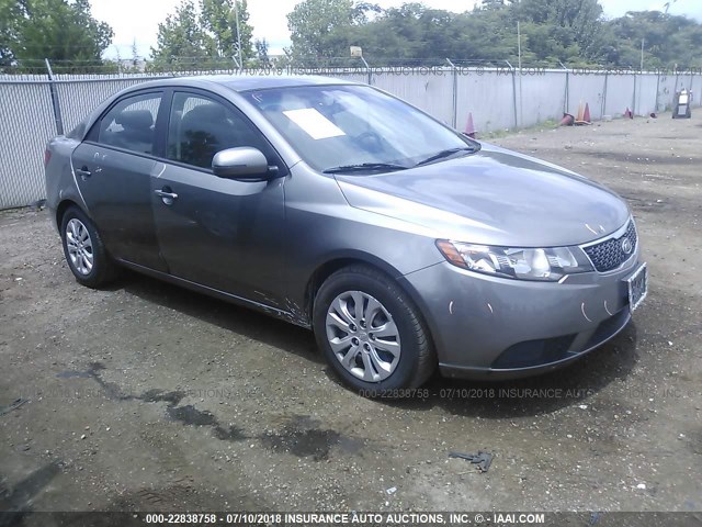 KNAFU4A20C5557596 - 2012 KIA FORTE EX GRAY photo 1