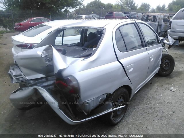 JTDBT123410124030 - 2001 TOYOTA ECHO SILVER photo 4