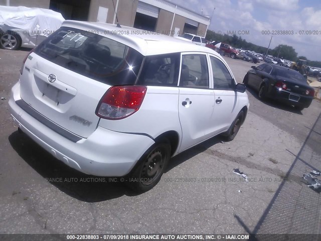 2T1KR32E13C043779 - 2003 TOYOTA COROLLA MATRIX XR WHITE photo 4
