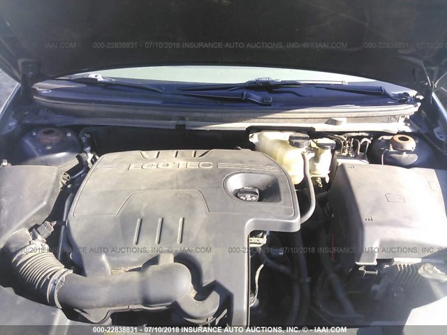 1G1ZG57B284200964 - 2008 CHEVROLET MALIBU LS ნაცრისფერი ფოტო 10